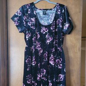 Velvet Celestial Floral Dress Hot Topic Plus 1X
